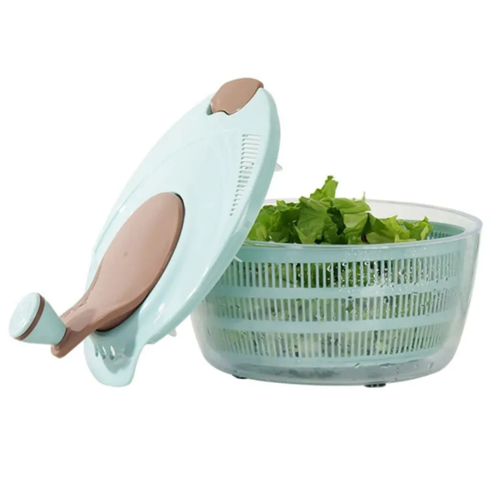 3-in-1 Multifunctional 4L Salad Spinner | Avocado Green | Efficient & Versatile
