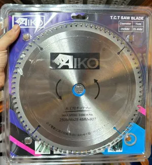 Aiko 10" 250*25.4*80T Saw Blade For Wood | Model: SBA-W25080T