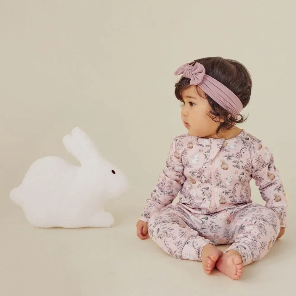Aster and Oak Bunny Friends Zip Romper