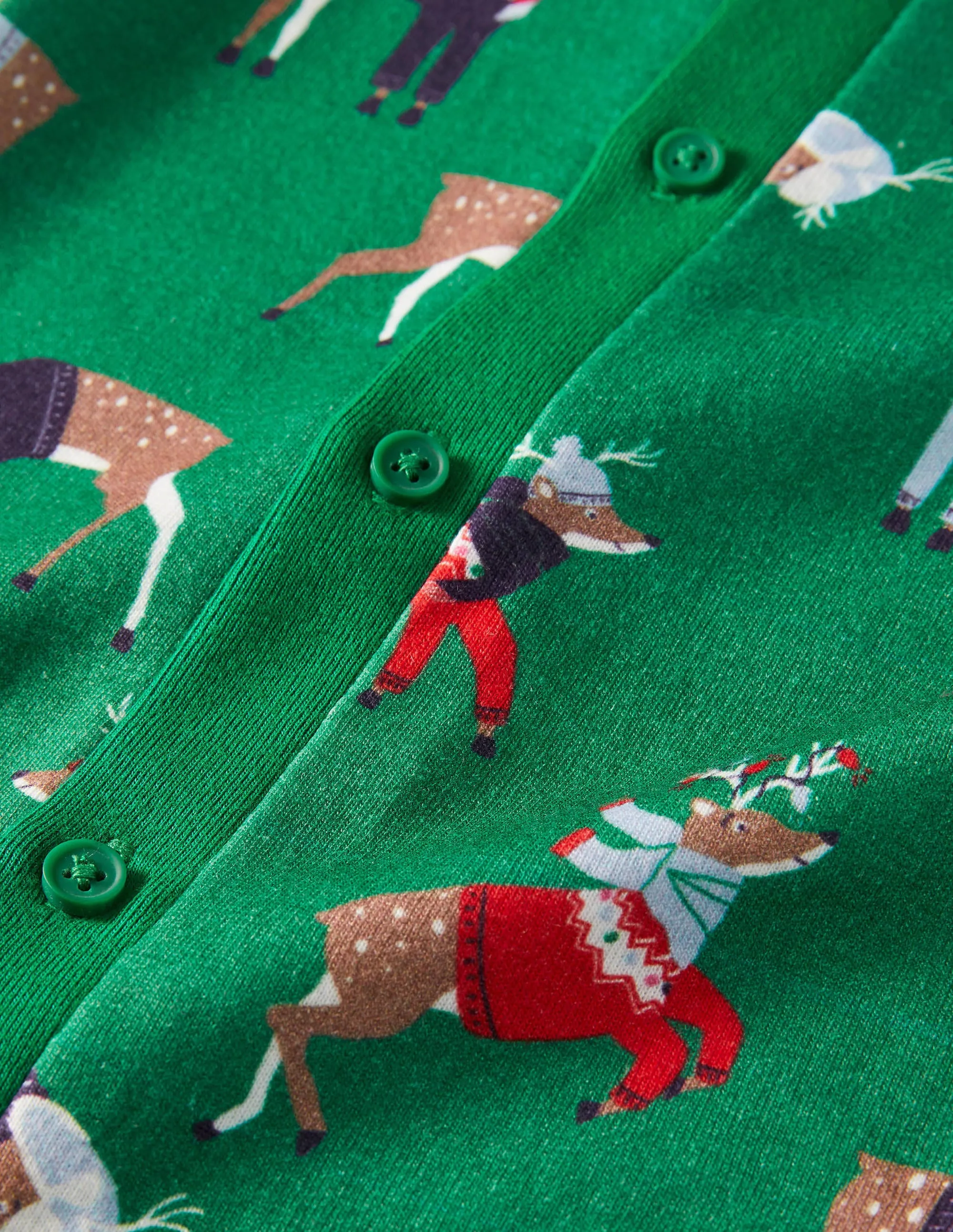 Glow-in-the-dark All-in-one-Forest Green Reindeer