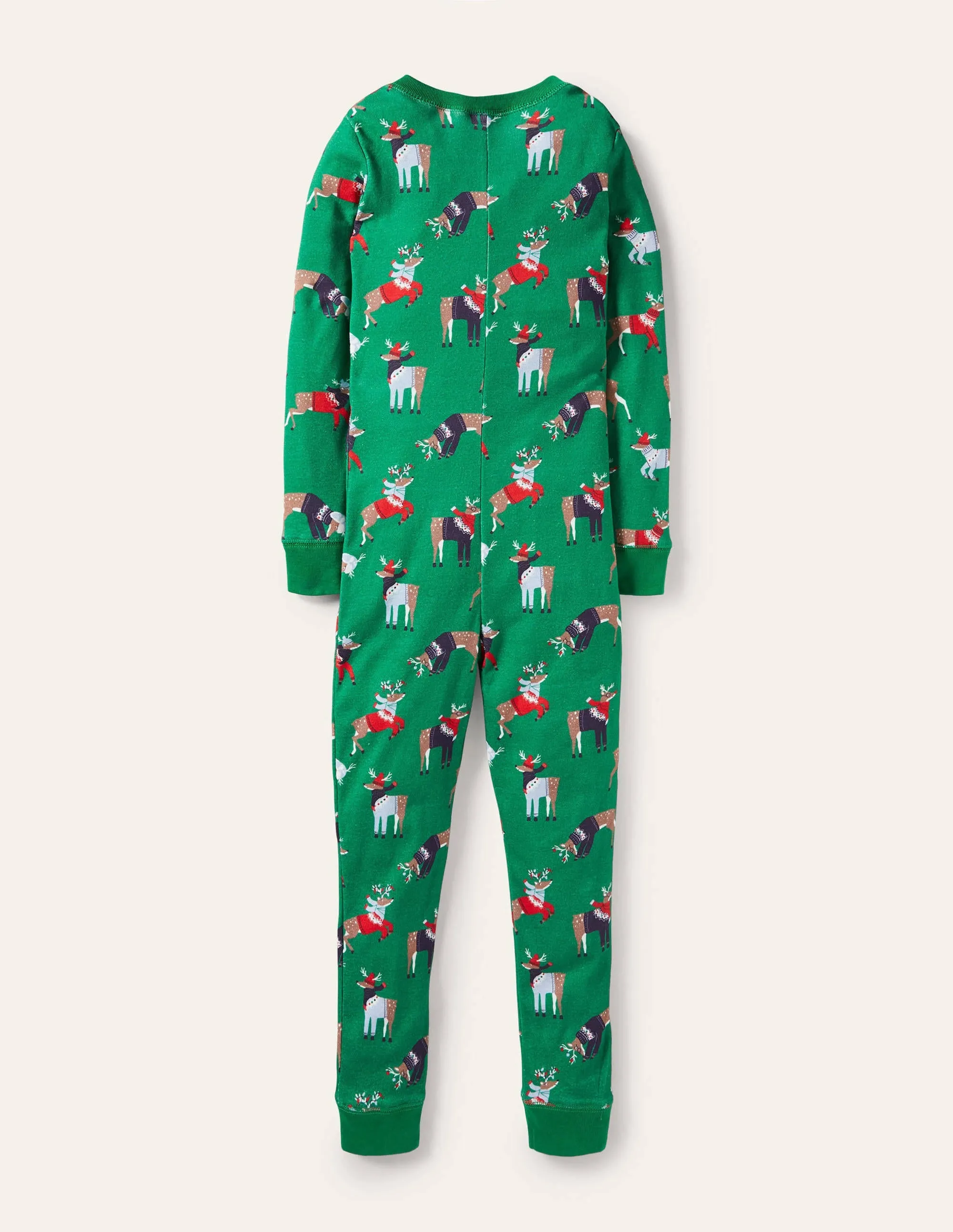 Glow-in-the-dark All-in-one-Forest Green Reindeer