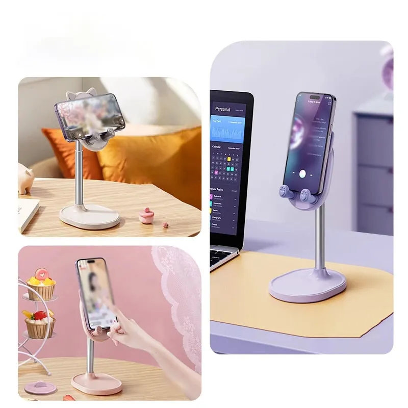 Kawaii Healing Cat Phone Holder