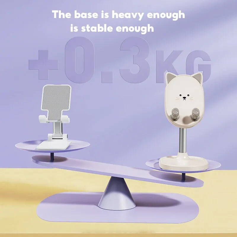 Kawaii Healing Cat Phone Holder