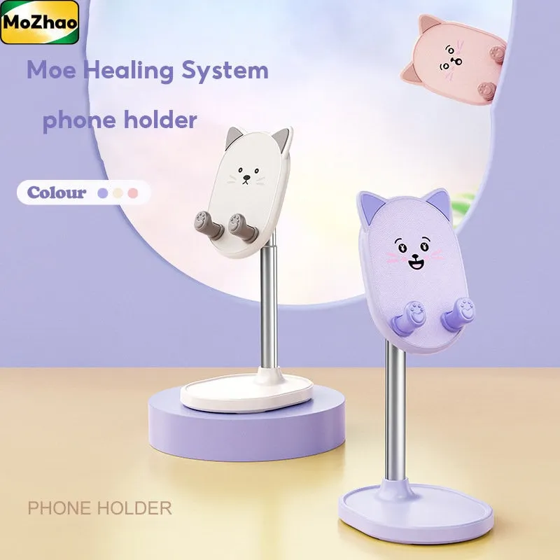 Kawaii Healing Cat Phone Holder