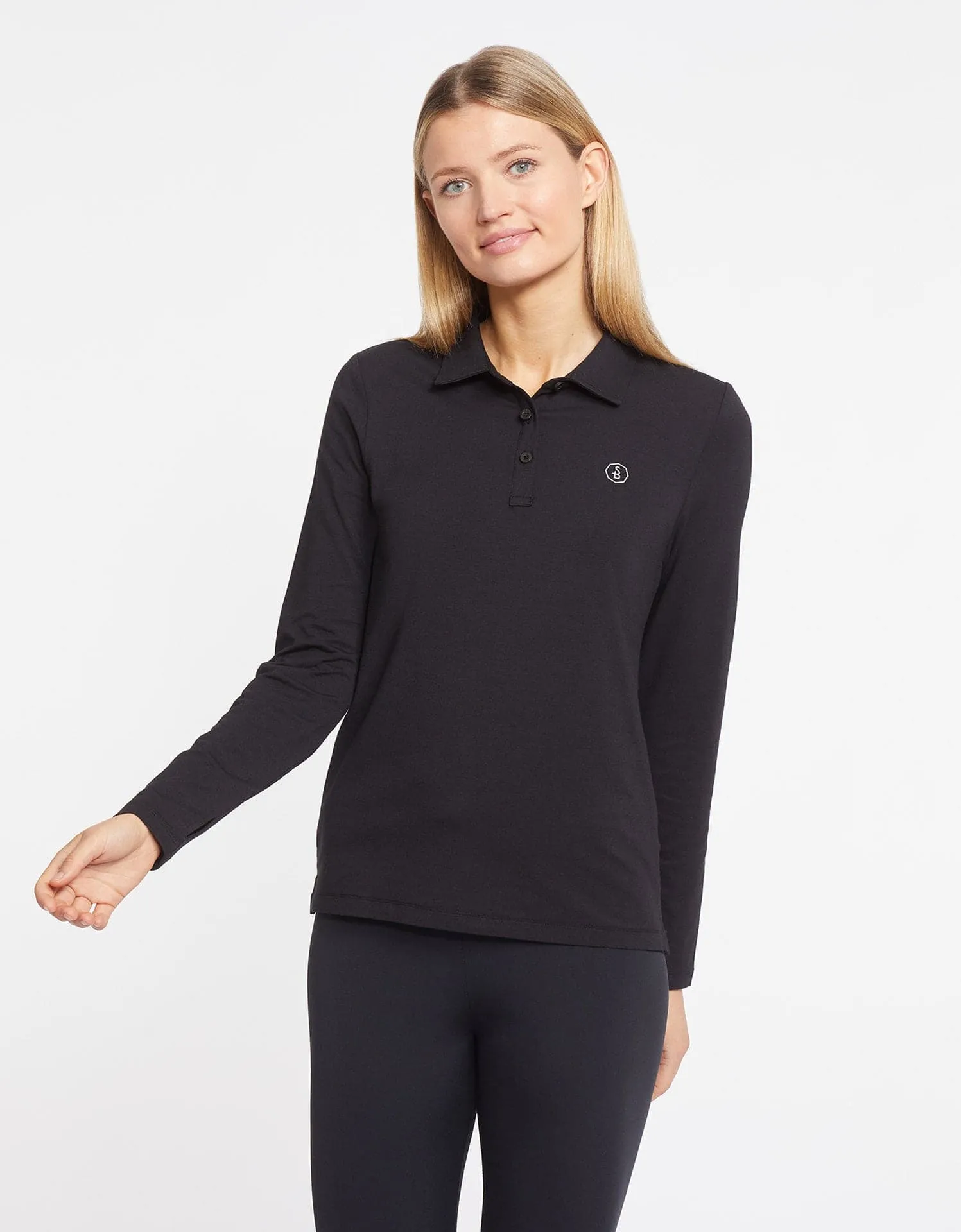 Long Sleeve Polo Shirt UPF 50  Sensitive Collection