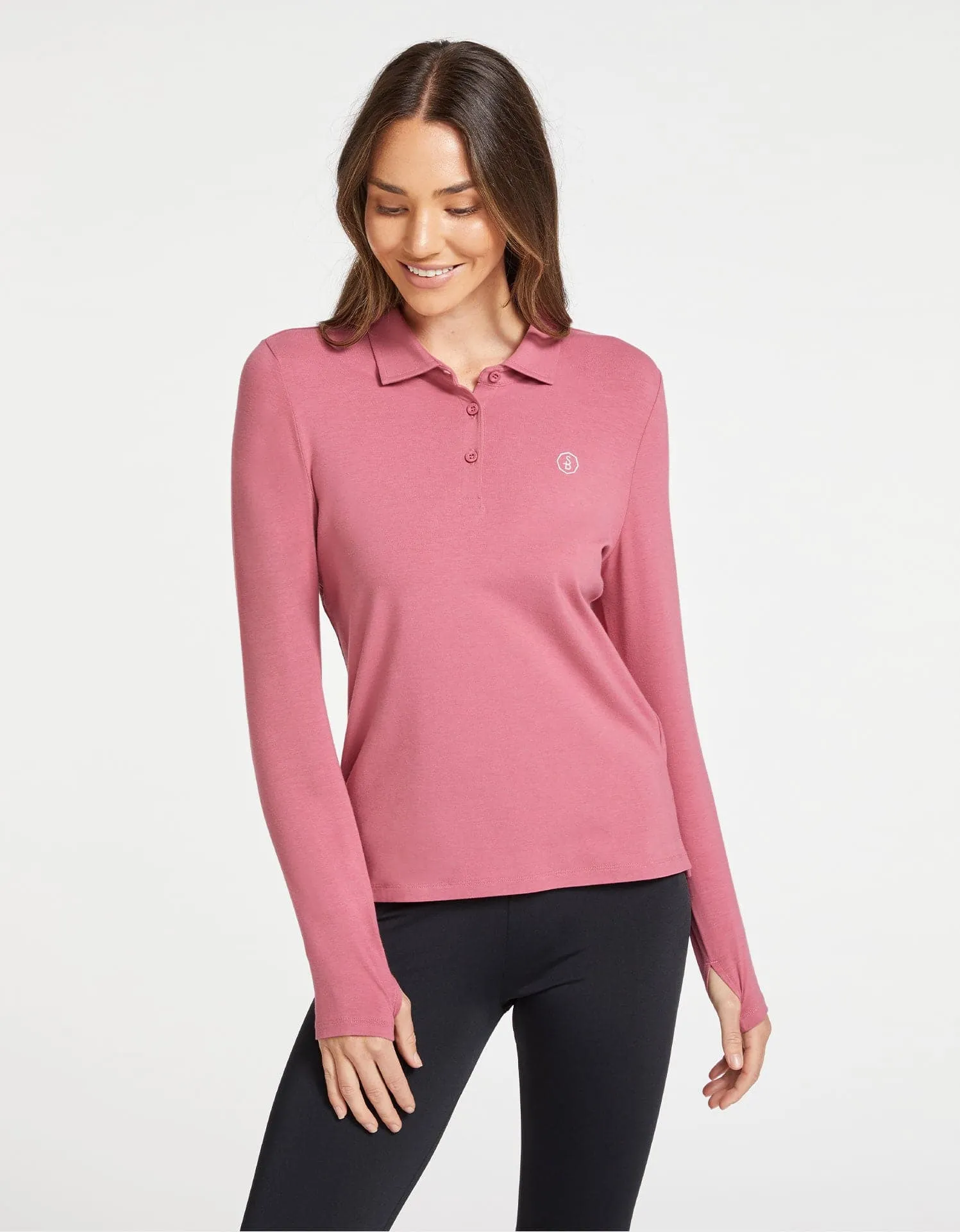 Long Sleeve Polo Shirt UPF 50  Sensitive Collection