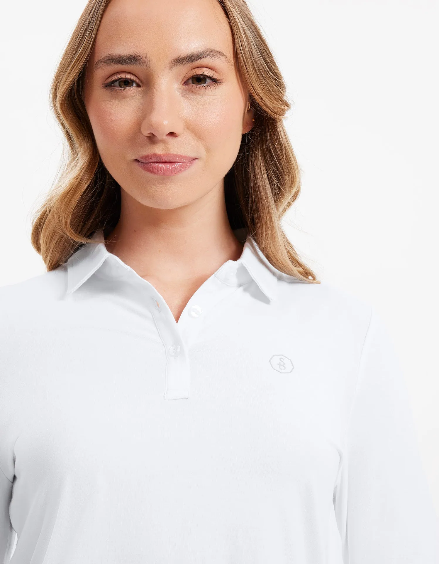 Long Sleeve Polo Shirt UPF 50  Sensitive Collection