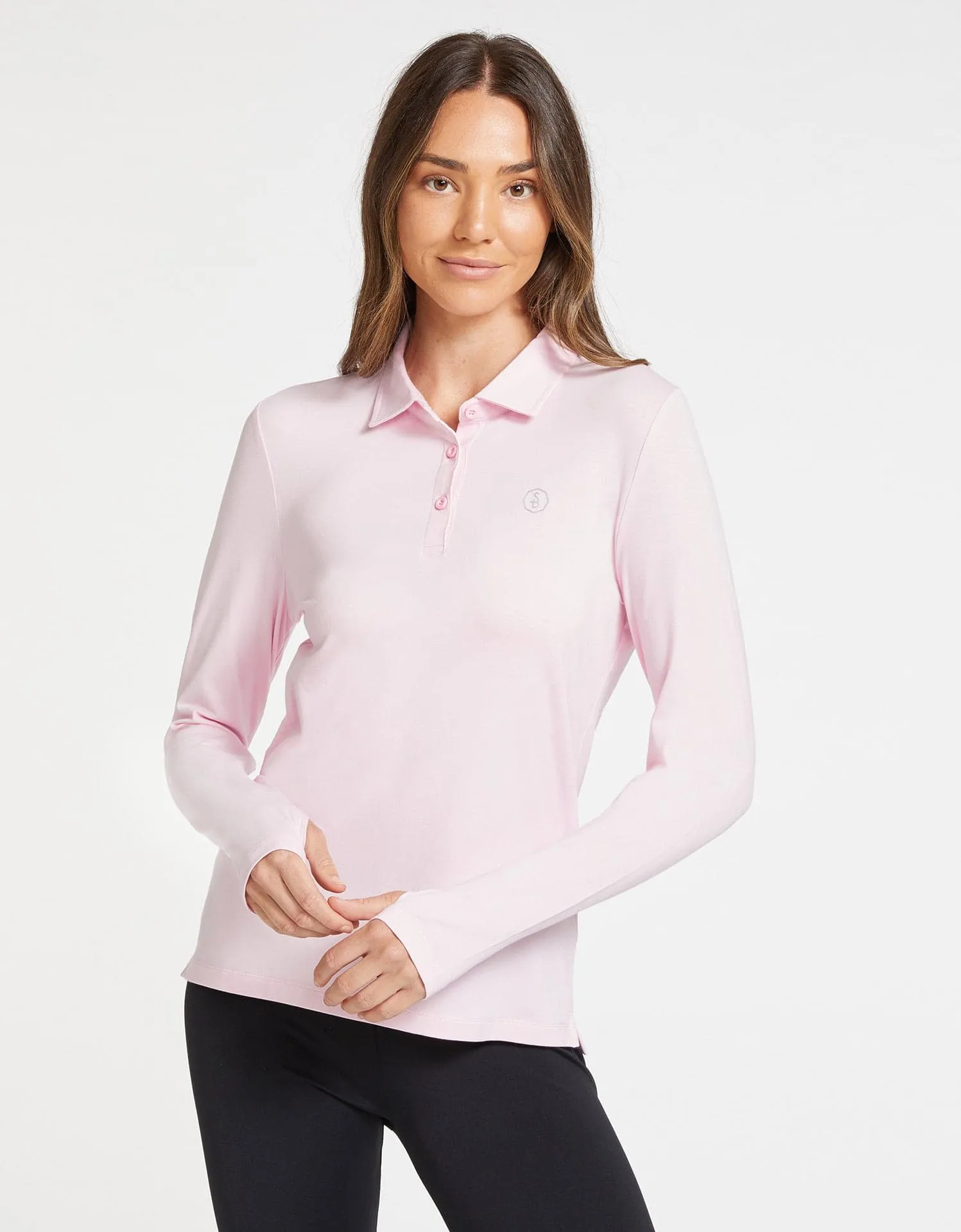 Long Sleeve Polo Shirt UPF 50  Sensitive Collection