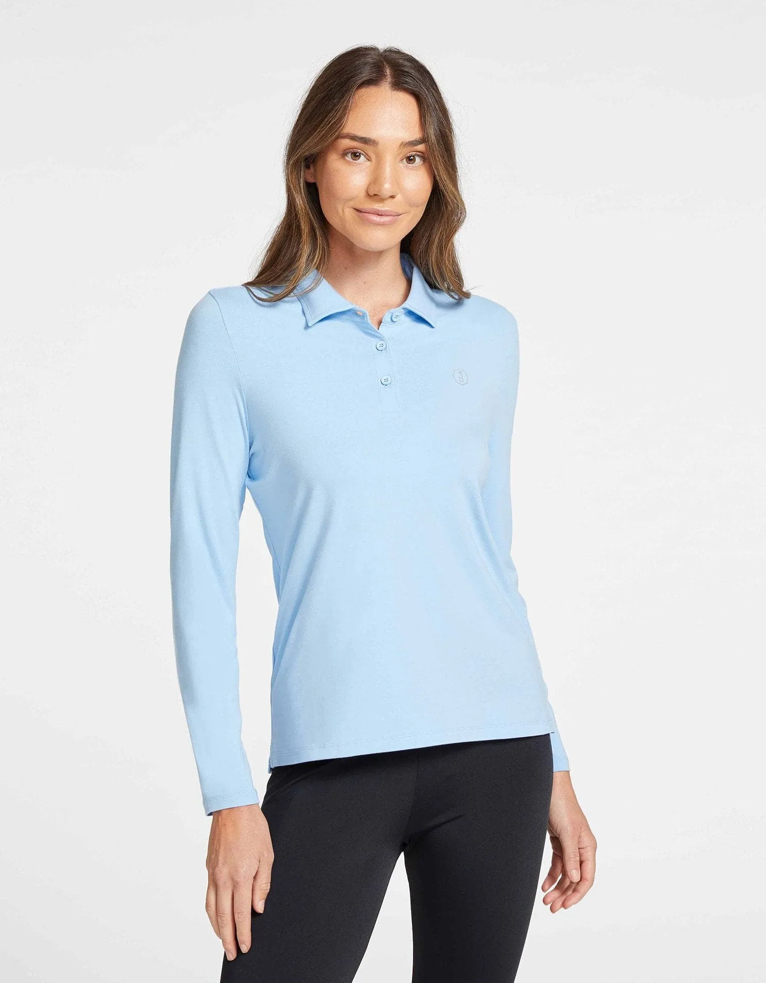 Long Sleeve Polo Shirt UPF 50  Sensitive Collection