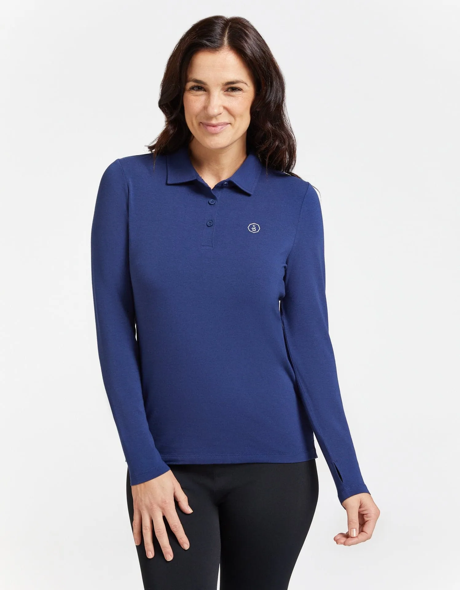 Long Sleeve Polo Shirt UPF 50  Sensitive Collection