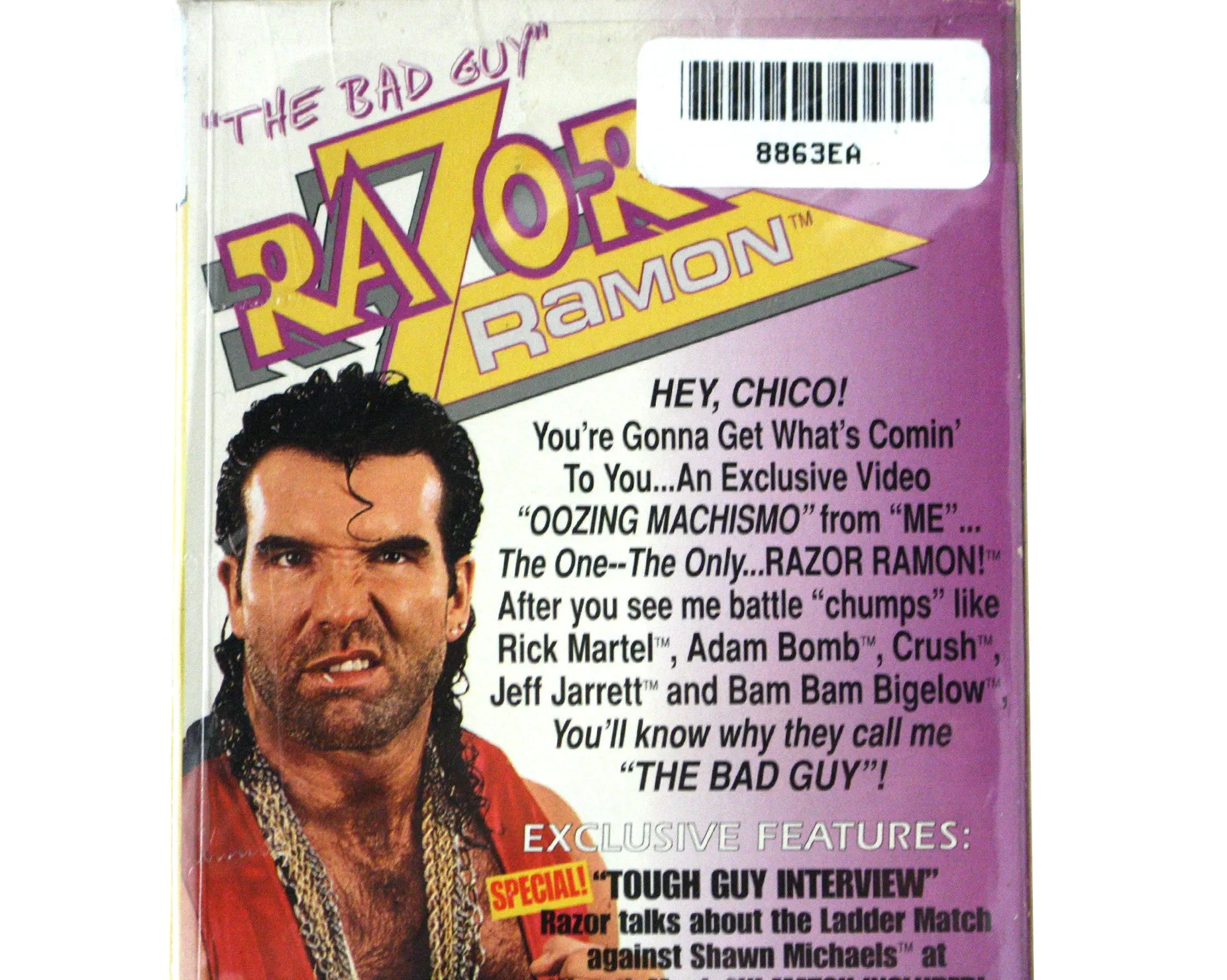 WWF RAZOR RAMON OOZING MACHISMO VHS TAPE
