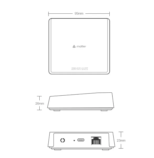 Zemismart Matter Zigbee Thread Smart Home Hub